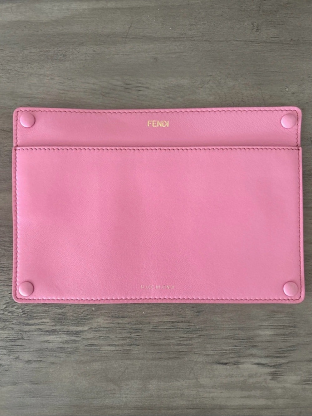 Fendi Pink Leather Pouch snap in for Peakaboo bag